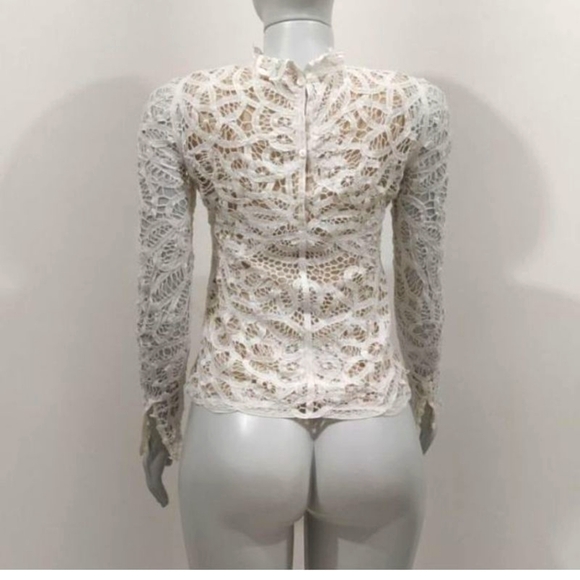 Maje Lace Crochet Blouse - Picture 4 of 7